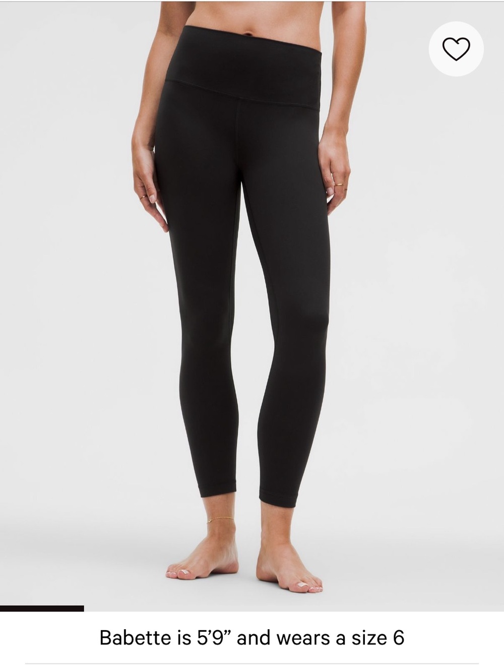 Lululemon Black align 25” High-Rise Leggings